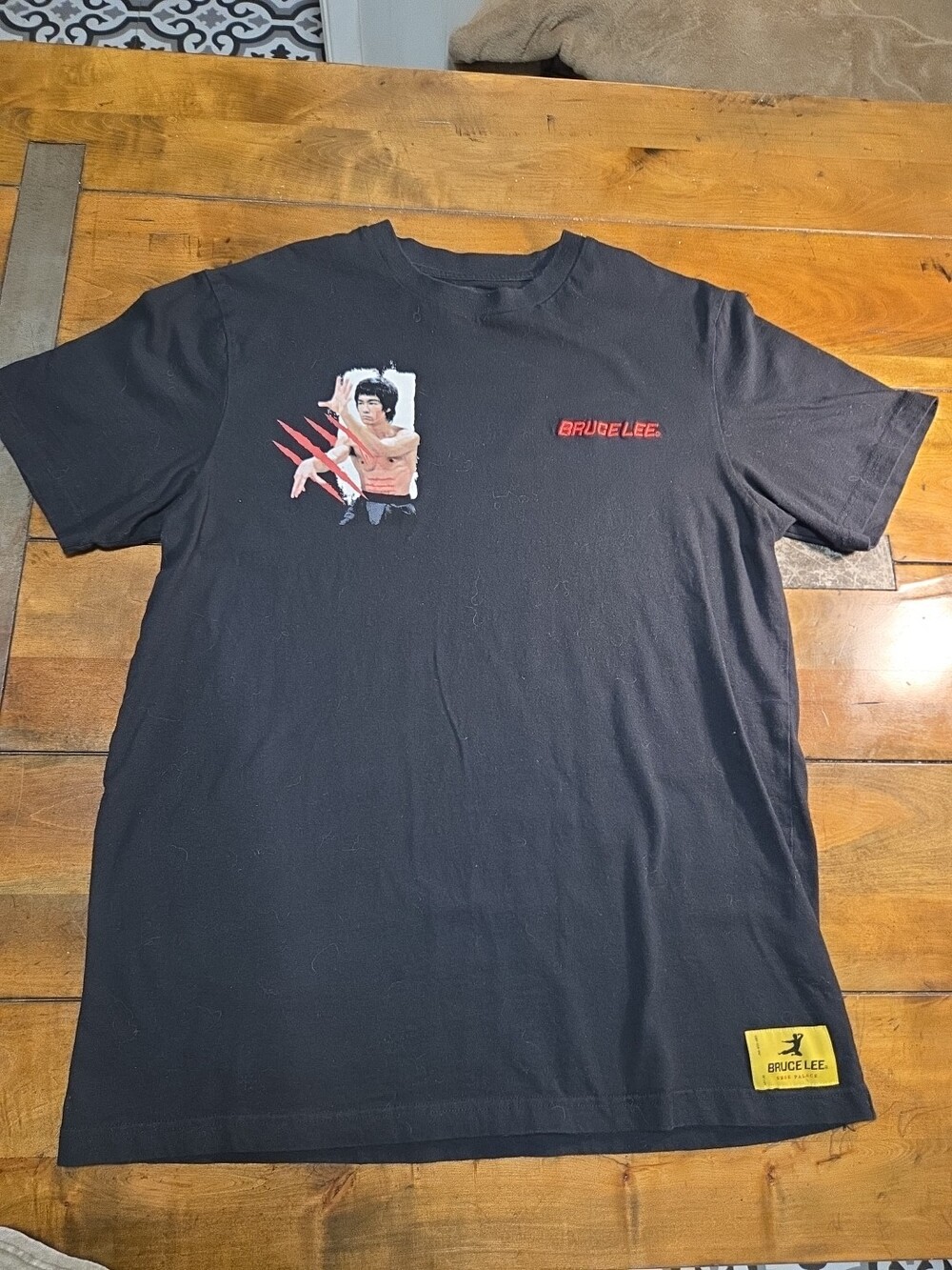 Shoe Palace x Bruce Lee Enter The Dragon Graphic T-Shirt Black Mens Large Claw S